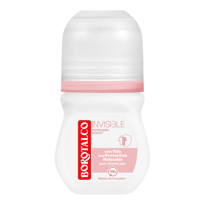 BOROTALCO Deodorant Roll-On Invisible Powdery Scent, 50 ml WALTI