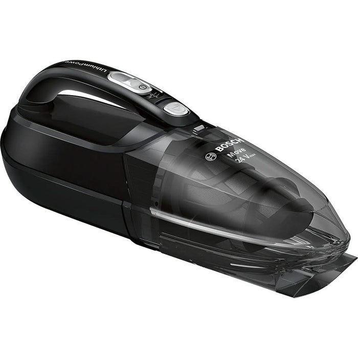 Aspirator de mana BOSCH Move BHN24L, 0.3l, 21.6V, autonomie max 45 min, High Airflow System, negru WALTI