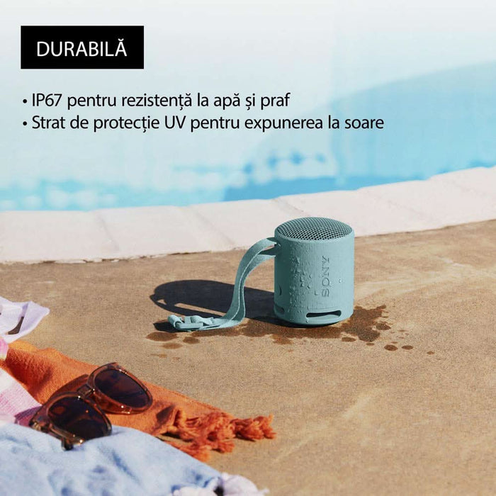 Boxa portabila SONY SRS-XB100B, Bluetooth, IP67, negru WALTI