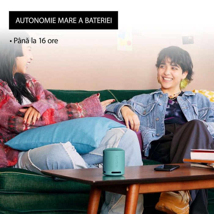 Boxa portabila SONY SRS-XB100L, Bluetooth, IP67, albastru deschis WALTI