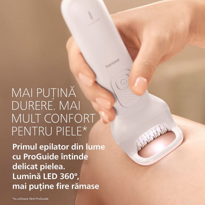 Epilator PHILIPS Seria 9900 BRE750/00, 32 pensete, 2 viteze, 10 acesorii, acumulator, gri WALTI