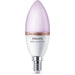 Bec LED Smart PHILIPS C37, E14, 4.9W, 470lm, Wi-Fi, lumina variabila, compatibil Alexa, Google Assistant - WALTI WALTI