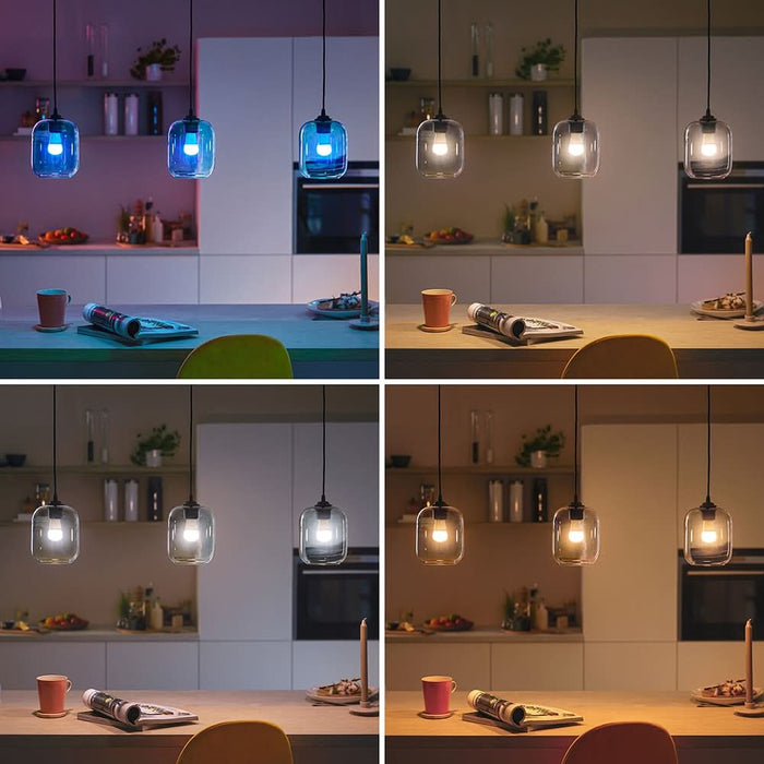 Bec LED Smart PHILIPS 8719514437395, E27, 4.9W, 470lm, Wi-Fi, lumina variabila, compatibil Alexa, Google Assistant WALTI