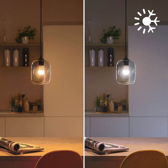 Bec LED Smart PHILIPS 8719514437395, E27, 4.9W, 470lm, Wi-Fi, lumina variabila, compatibil Alexa, Google Assistant WALTI