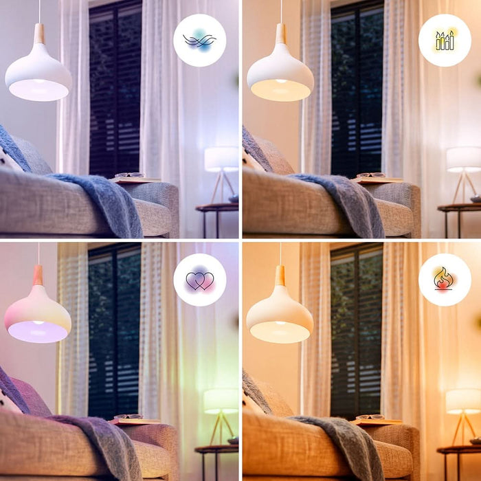 Bec LED Smart PHILIPS 8719514437333, E14, 4.9W, 470lm, Wi-Fi, lumina variabila, compatibil Alexa, Google Assistant - WALTI WALTI