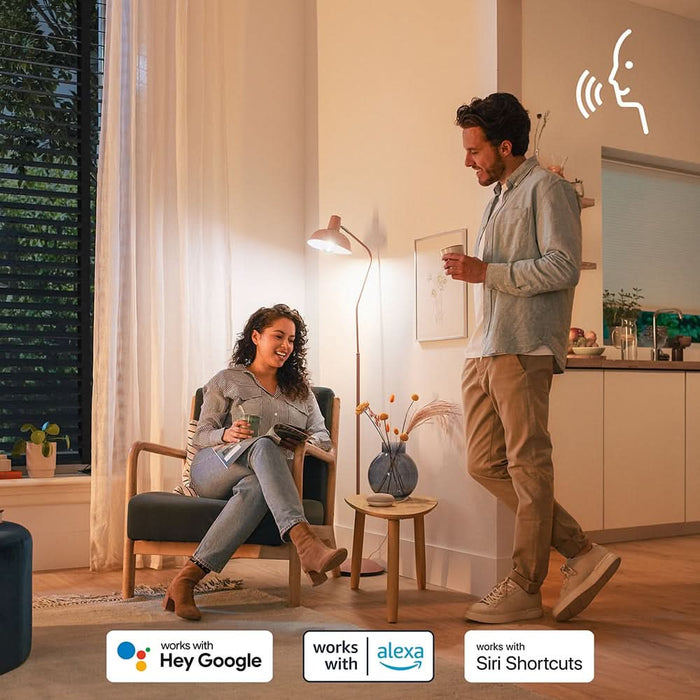 Bec LED Smart PHILIPS 8719514437395, E27, 4.9W, 470lm, Wi-Fi, lumina variabila, compatibil Alexa, Google Assistant WALTI