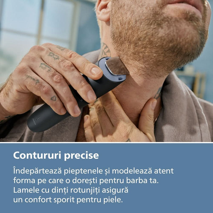 Aparat de tuns barba PHILIPS Series 3000 BT3665/15, acumulator, autonomie 80 min, negru WALTI