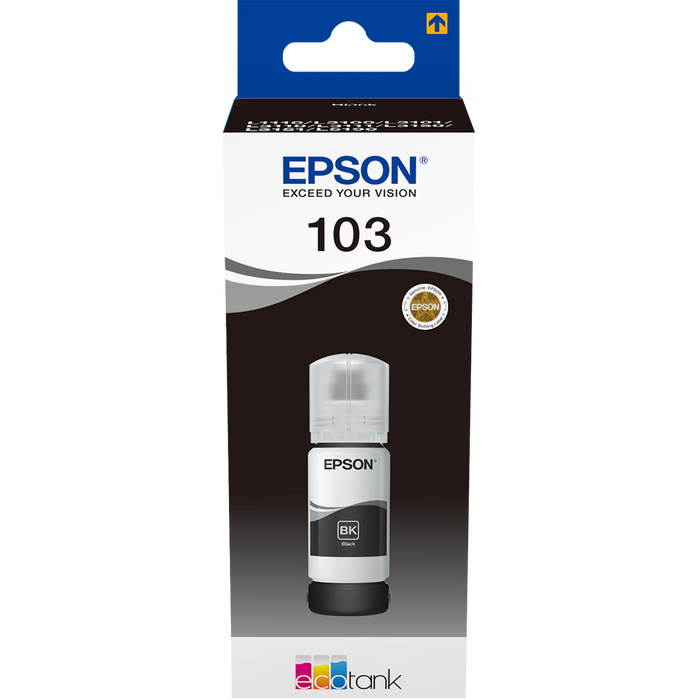 Cerneala originala EPSON 103 EcoTank C13T00S14A, negru WALTI