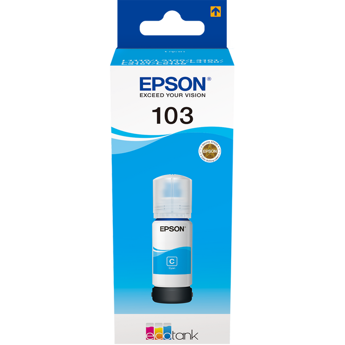 Cerneala originala EPSON 103 EcoTank C13T00S24A, cyan WALTI
