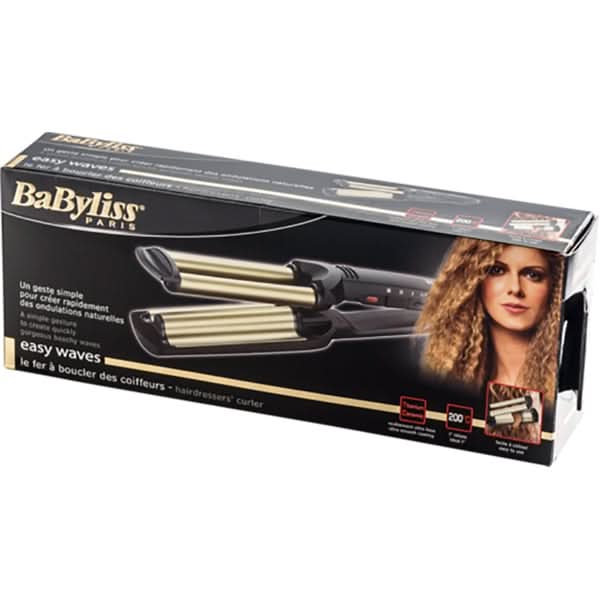 Ondulator BABYLISS Easy Waves C260E, 200 grade, invelis ceramic, negru WALTI
