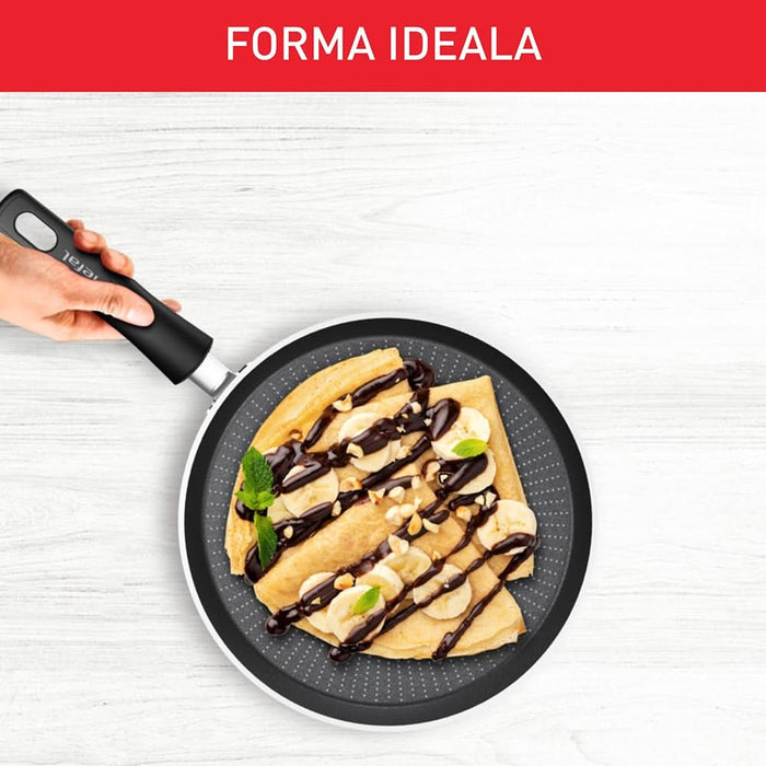 Tigaie clatite TEFAL Daily Expert, 25 cm, aluminiu, Thermo-Signal, invelis antiaderent, rosu WALTI