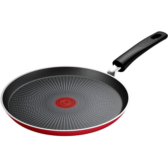 Tigaie clatite TEFAL Daily Expert, 25 cm, aluminiu, Thermo-Signal, invelis antiaderent, rosu WALTI