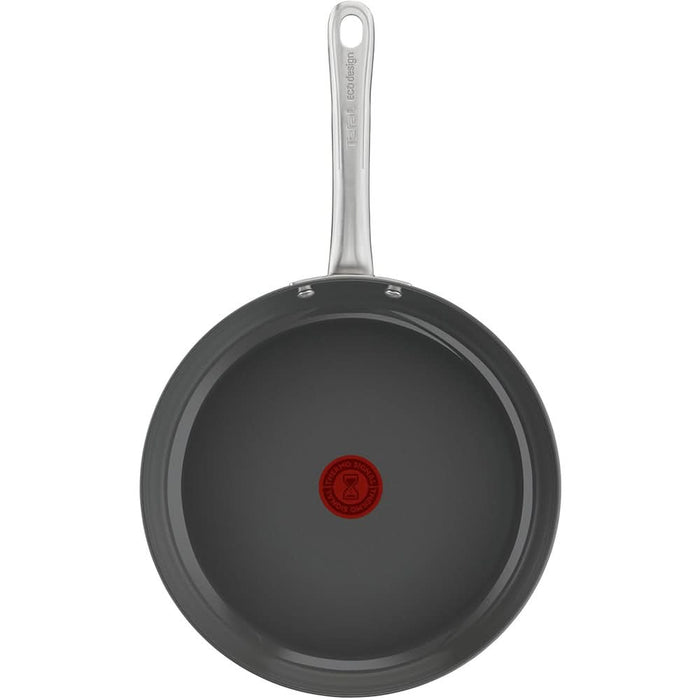 Tigaie TEFAL Renew+, 24 cm, aluminiu reciclat, Thermo-Signal, invelis ceramic, gri WALTI
