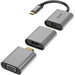Adaptor 6 in 1 HAMA 200306, USB-C, Mini-Displayport, HDMI, VGA, negru - WALTI WALTI