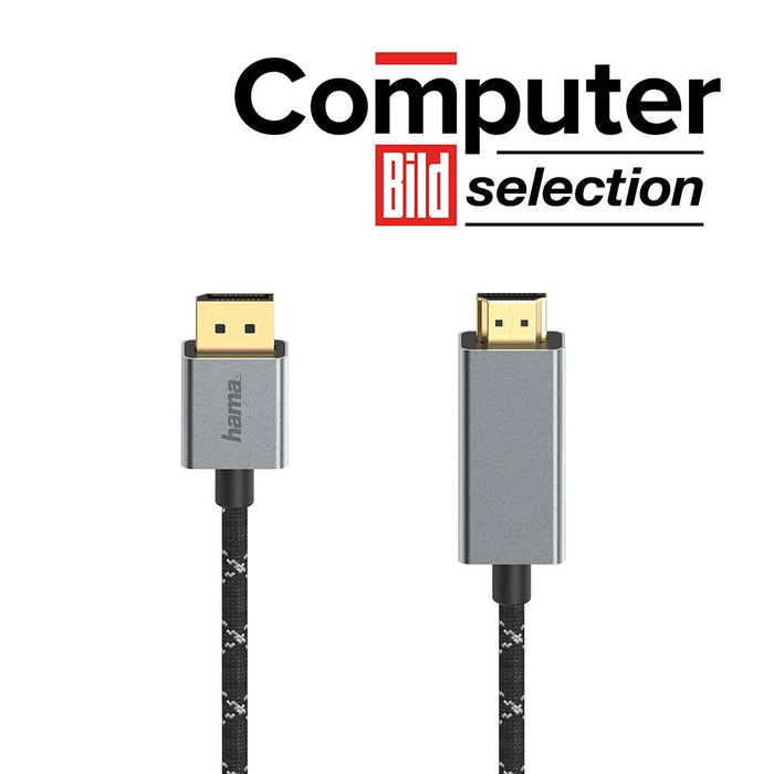Cablu DisplayPort - HDMI HAMA 200506, 1.5m, gri WALTI