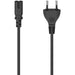 Cablu de alimentare cu 2 pini HAMA 223273, conector AC C7, 1.5m, negru - WALTI WALTI