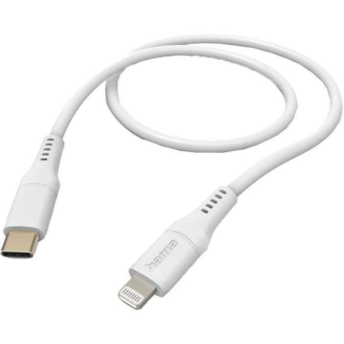 Cablu date HAMA 201574, USB-C - Lightning, 1.5m, alb WALTI