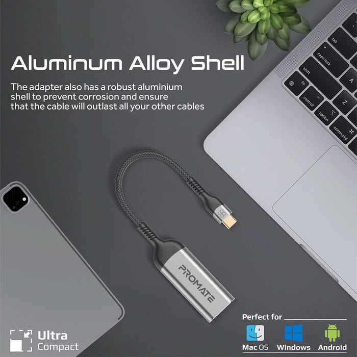 Adaptor USB-C - HDMI PROMATE MEDIALINK-8K, argintiu WALTI