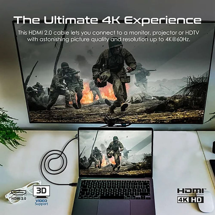 Cablu HDMI 2.0 PROMATE ProLink4K60-300, 3m, negru WALTI