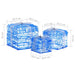 Cutii cadou de Crăciun decorative, 3 buc., alb rece, acril - WALTI WALTI