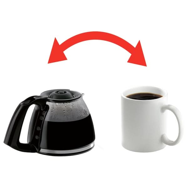Cafetiera TEFAL Subito Mug CM290838, 1.25l, 1000W, 10 cesti, negru-argintiu WALTI