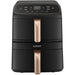 Friteuza cu aer cald dubla COSORI Turbo Tower Compact CAF-DC861-CEUR, 8.6l, 2630W, negru-auriu - WALTI WALTI