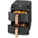 Friteuza cu aer cald dubla COSORI Turbo Tower Compact CAF-DC861-CEUR, 8.6l, 2630W, negru-auriu - WALTI WALTI