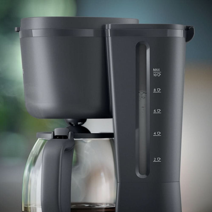 Cafetiera PHILIPS Essentials Collection Seria 1000 HD7430/90, 1.25l, 1000W, 10 cesti, negru WALTI