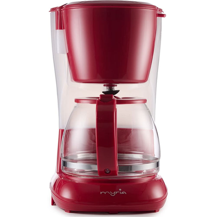 Cafetiera MYRIA MY4157RD, 1.25l, 750W, 8 cesti, rosu WALTI