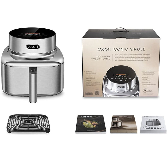 Friteuza cu aer cald COSORI Iconic CAF-SE601-SCEU, 6.2l, 1725W, argintiu WALTI