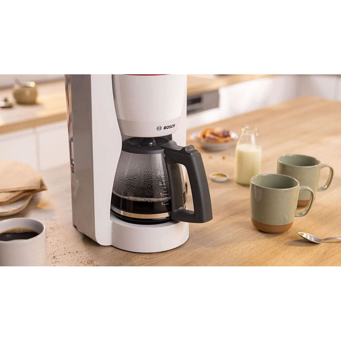 Cafetiera BOSCH MyMoment TKA2M111, 1.4l, 1200W, 15 cesti, alb-gri inchis WALTI