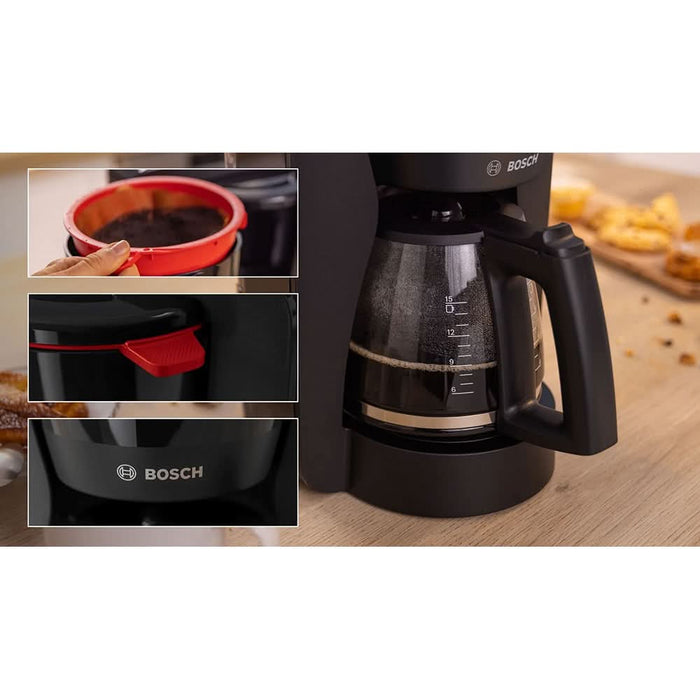 Cafetiera BOSCH MyMoment TKA3M133, 1.4l, 1200W, 15 cesti, negru WALTI