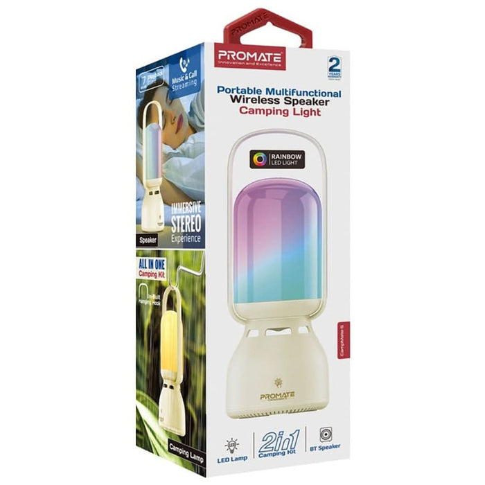 Lampa de exterior LED PROMATE CampMate 5, 100lm, 2400mAh, alb WALTI