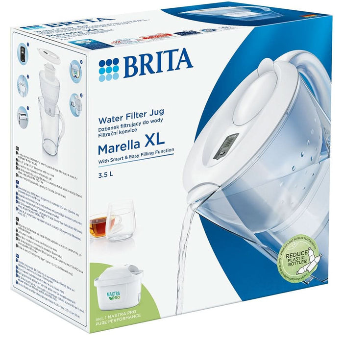 Cana filtranta BRITA Marella XL BR1052780, 3.5l, alb-transparent WALTI