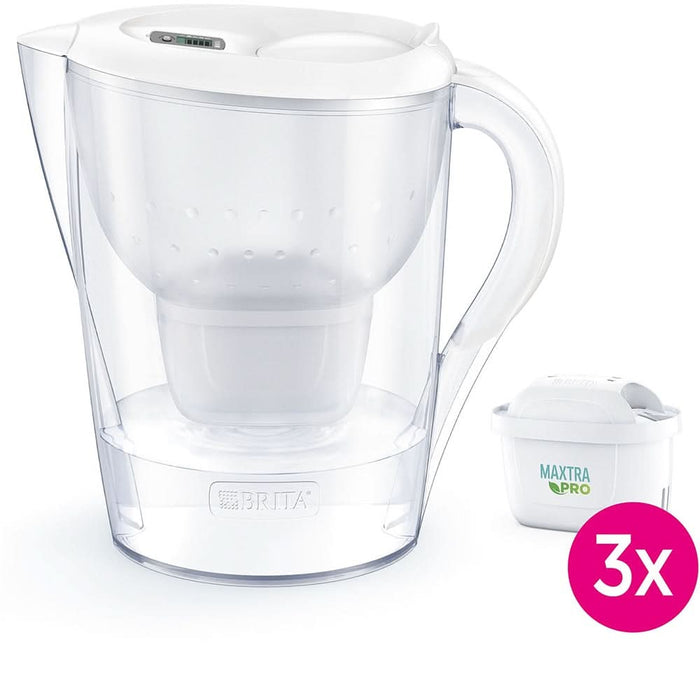 Cana filtranta BRITA Marella XL + 3 filtre Maxtra Pro BR1052782, 3.5l, alb-transparent WALTI