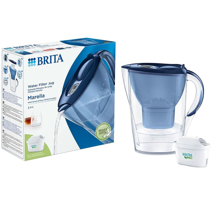 Cana filtranta BRITA Marella BR1052799, 2.4l, albastru-transparent WALTI