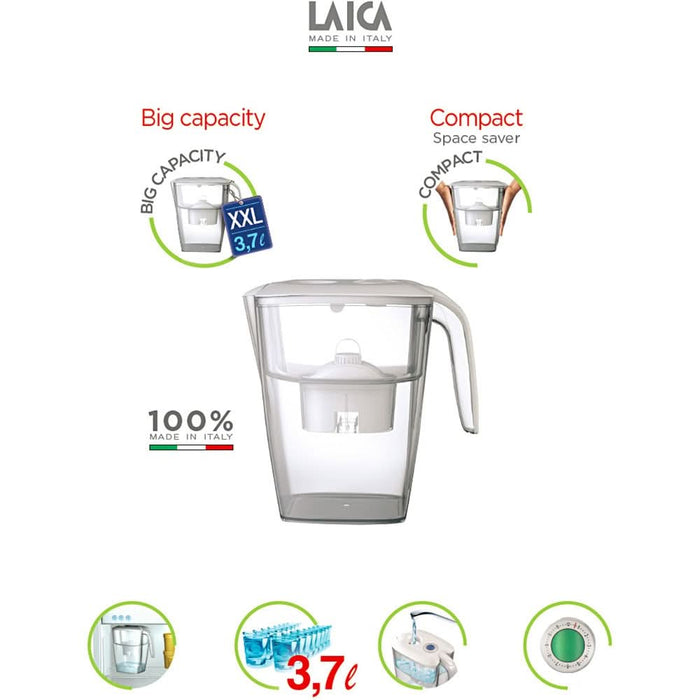 Cana filtranta LAICA Big Roma J81EA, 3.7l, crem-transparent WALTI