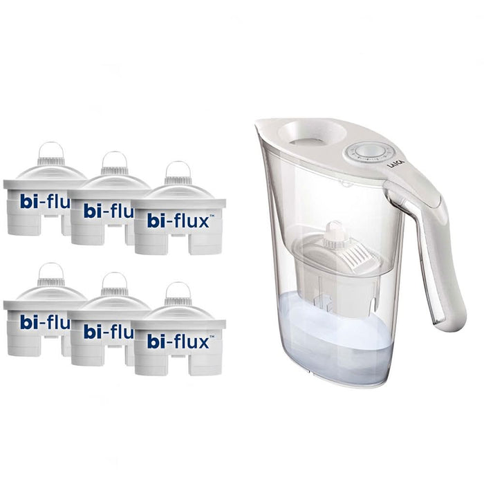 Cana filtranta LAICA Norma J9570A1 + 6 cartuse Bi-flux, 2.3l, alb-transparent WALTI