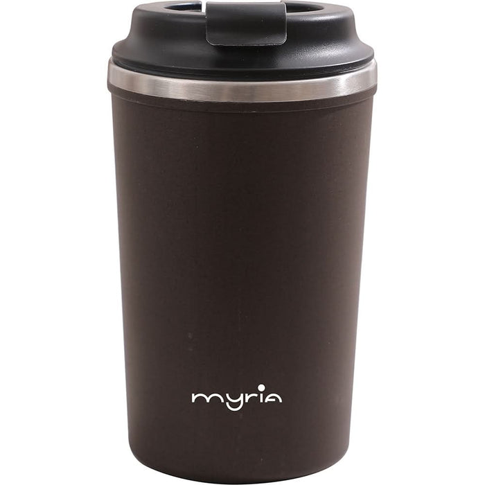 Cana calatorie MYRIA MY4485BR, 0.35l, inox 304, maro WALTI