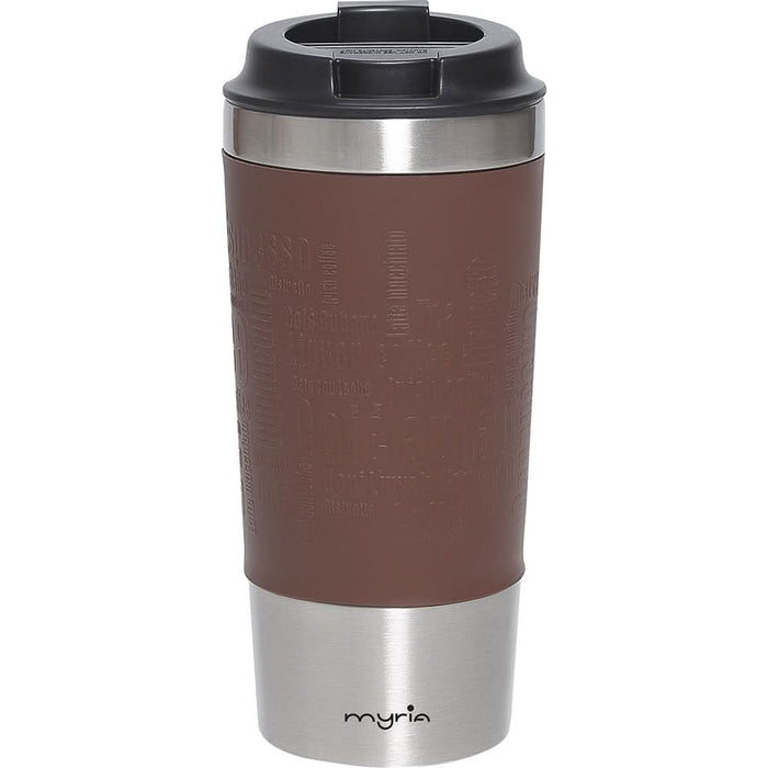 Cana calatorie MYRIA MY4488BR, 0.45l, inox 304, maro WALTI