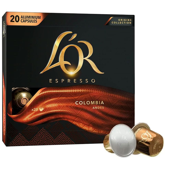 Capsule cafea L'OR Espresso Colombia, compatibile Nespresso, 20 capsule, 104g WALTI
