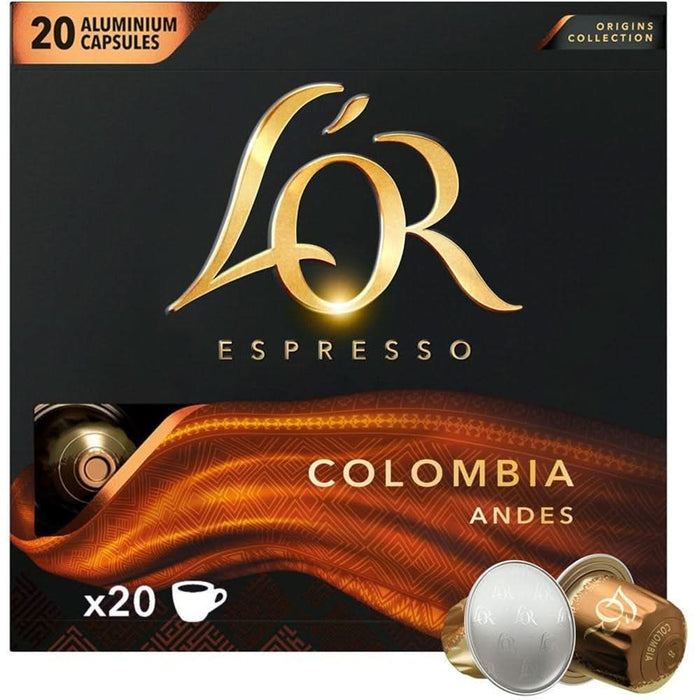 Capsule cafea L'OR Espresso Colombia, compatibile Nespresso, 20 capsule, 104g WALTI