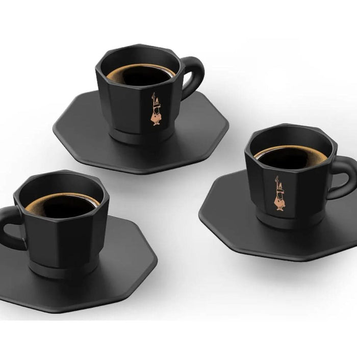 Set cafetiera BIALETTI Moka Express 3tz + 2 cesti, negru WALTI