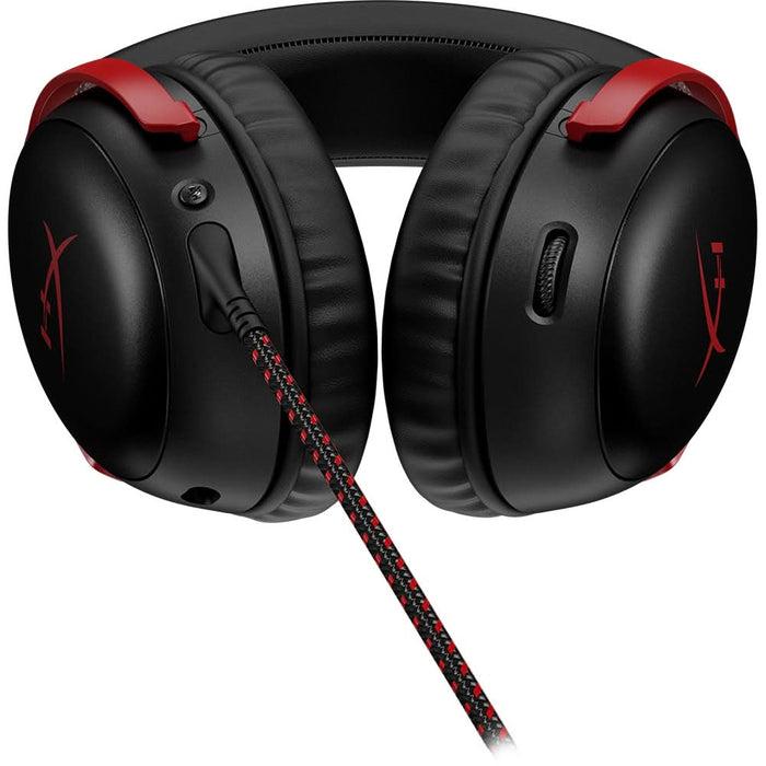 Casti Gaming HyperX Cloud III, DTS Headphone:X Spatial Audio, multiplatforma, 3.5mm, USB, negru-rosu WALTI