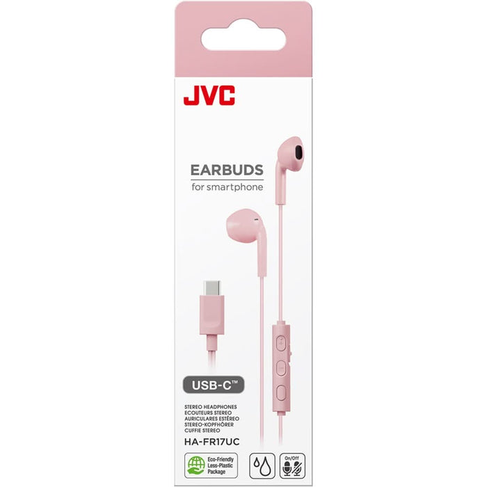 Casti JVC HA-FR17UC-P-U, Cu Fir, In-Ear, Microfon, USB-C, roz - WALTI WALTI