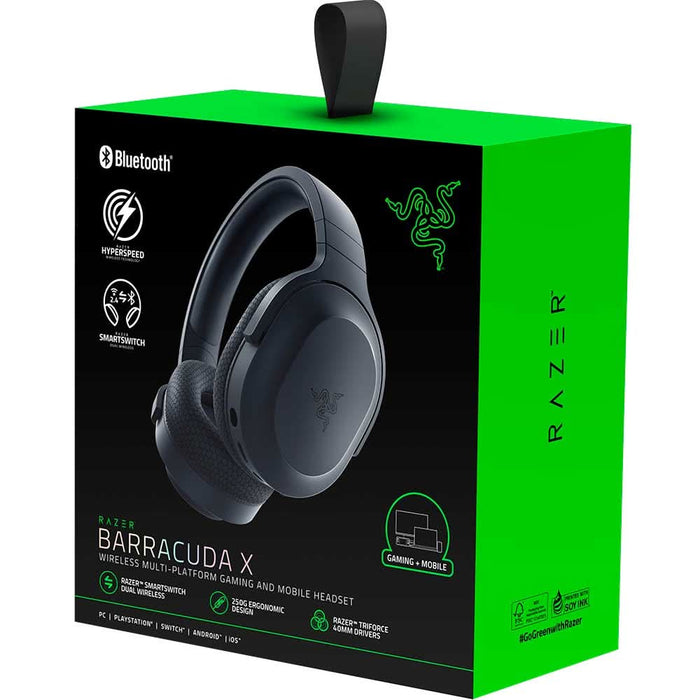 Casti Gaming Wireless RAZER Barracuda X 2022, 7.1, 3.5mm, USB, multiplatforma, Black WALTI