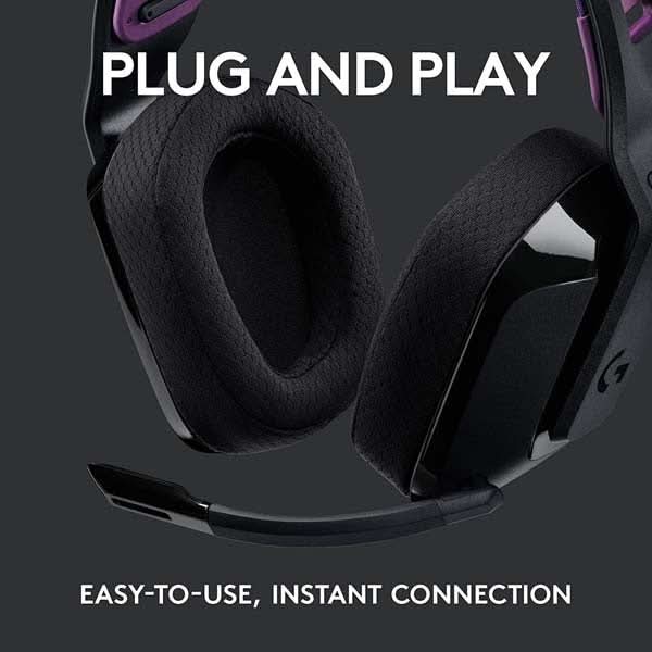 Casti Gaming Wireless LOGITECH G535 LIGHTSPEED, multiplatforma, 3.5mm, negru WALTI