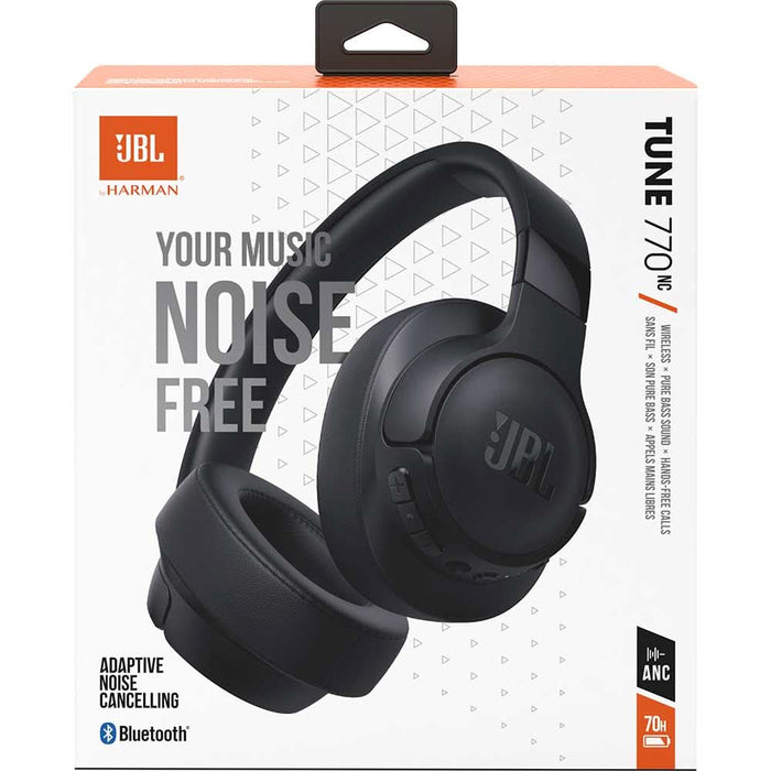 Casti JBL Tune 770NC, Bluetooth, On-ear, Microfon, Noise cancelling, negru WALTI
