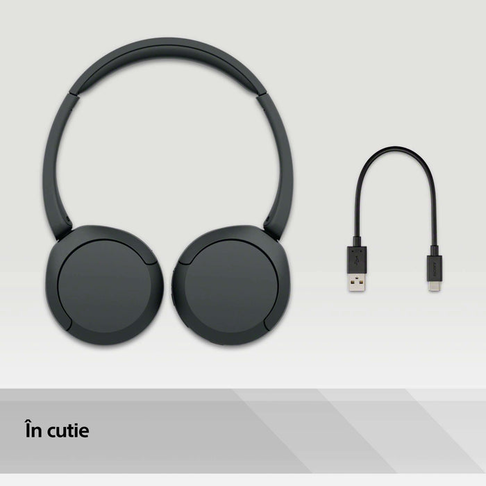 Casti SONY WH-CH520B, Bluetooth, On-Ear, Microfon, negru WALTI