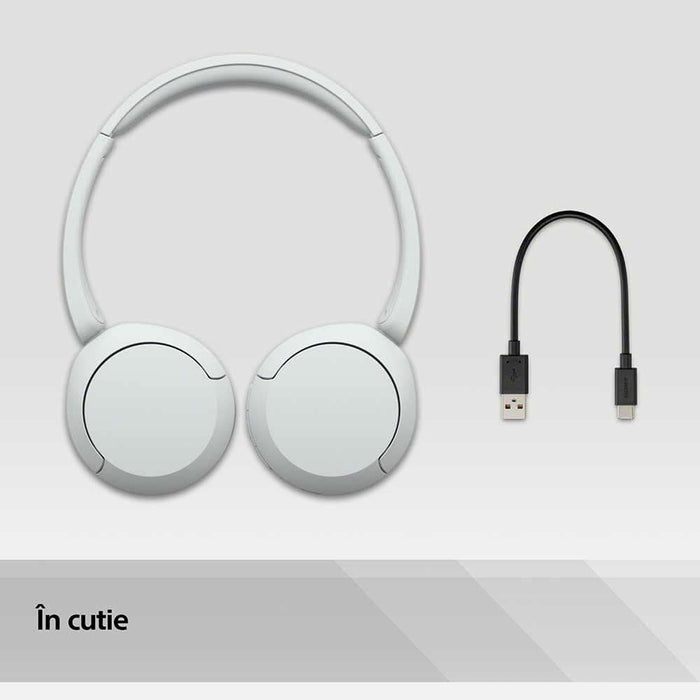 Casti SONY WH-CH520W, Bluetooth, On-Ear, Microfon, alb WALTI